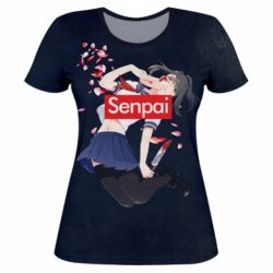 Женская футболка 3D Senpai - PrintSalon