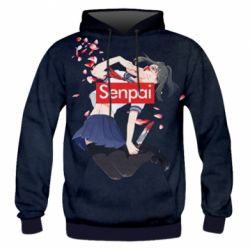 Мужское 3D худи Senpai