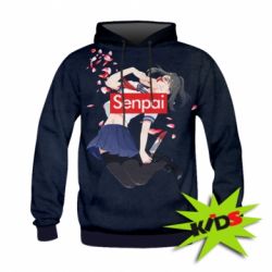 Детское 3D худи Senpai - PrintSalon