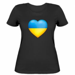 Женская футболка Серце патріота - PrintSalon