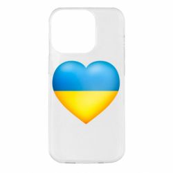 Чехол для iPhone 14 Pro Серце патріота - PrintSalon