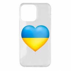 Чехол для iPhone 14 Pro Max Серце патріота - PrintSalon