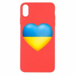 Чехол для iPhone X/Xs Серце патріота - PrintSalon