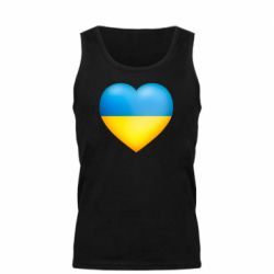 Мужская майка Серце патріота - PrintSalon