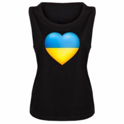 Женская майка Серце патріота - PrintSalon