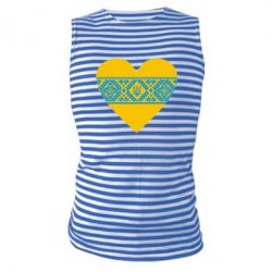 Майка-тільняшка Серце України - PrintSalon