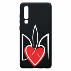 Чехол для Huawei P30 Серце з гербом - PrintSalon