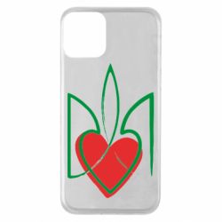 Чехол для iPhone 11 Серце з гербом - PrintSalon