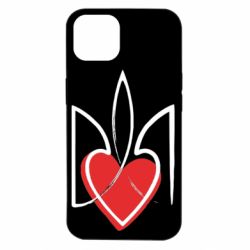 Чехол для iPhone 14 Серце з гербом - PrintSalon