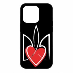 Чехол для iPhone 14 Pro Серце з гербом - PrintSalon