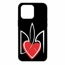 Чехол для iPhone 14 Pro Max Серце з гербом - PrintSalon