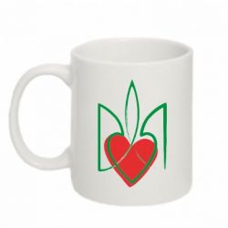 Чашка 320ml Серце з гербом - PrintSalon