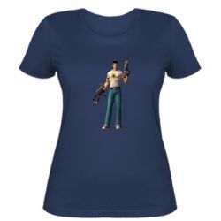 Женская футболка Serious Sam with guns - PrintSalon