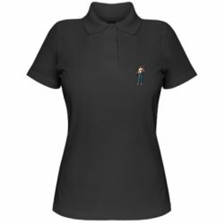 Женское поло Serious Sam with guns - PrintSalon