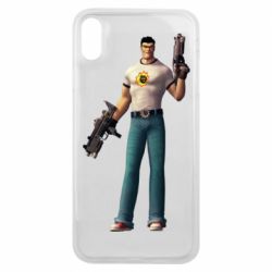 Чехол для iPhone Xs Max Serious Sam with guns - PrintSalon