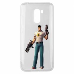 Чехол для Xiaomi Pocophone F1 Serious Sam with guns - PrintSalon