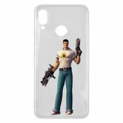 Чехол для Huawei P Smart Plus 2018 Serious Sam with guns - PrintSalon