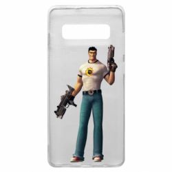 Чехол для Samsung S10+ Serious Sam with guns - PrintSalon