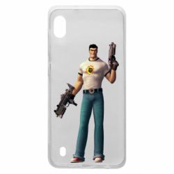 Чехол для Samsung A10 Serious Sam with guns - PrintSalon