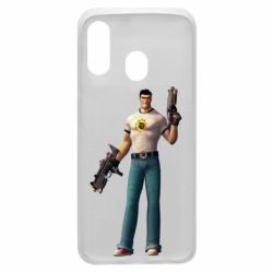 Чехол для Samsung A40 Serious Sam with guns - PrintSalon