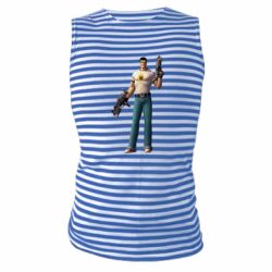 Майка-тельняшка Serious Sam with guns - PrintSalon