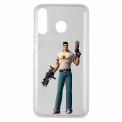 Чехол для Samsung M30 Serious Sam with guns - PrintSalon