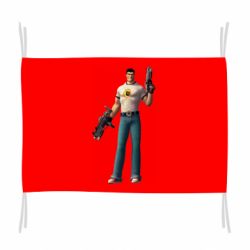 Флаг Serious Sam with guns - PrintSalon