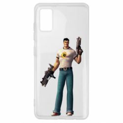 Чехол для Samsung A41 Serious Sam with guns - PrintSalon
