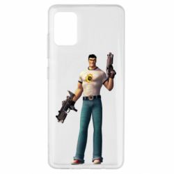 Чехол для Samsung A51 Serious Sam with guns - PrintSalon