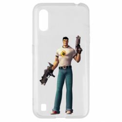Чехол для Samsung A01/M01 Serious Sam with guns - PrintSalon