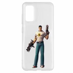 Чехол для Samsung S20 Serious Sam with guns - PrintSalon