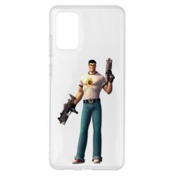Чехол для Samsung S20+ Serious Sam with guns - PrintSalon