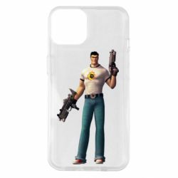 Чехол для iPhone 14 Serious Sam with guns - PrintSalon