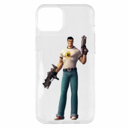 Чехол для iPhone 14 Plus Serious Sam with guns - PrintSalon