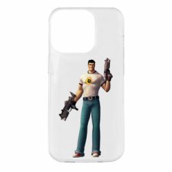 Чехол для iPhone 14 Pro Serious Sam with guns - PrintSalon