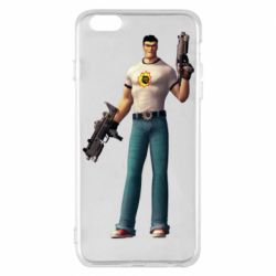 Чехол для iPhone 6 Plus/6S Plus Serious Sam with guns - PrintSalon