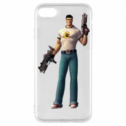 Чехол для iPhone 7 Serious Sam with guns - PrintSalon
