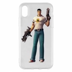 Чехол для iPhone X/Xs Serious Sam with guns - PrintSalon