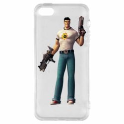Чехол для iPhone5/5S/SE Serious Sam with guns - PrintSalon