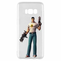 Чехол для Samsung S8 Serious Sam with guns - PrintSalon