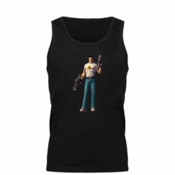 Мужская майка Serious Sam with guns - PrintSalon