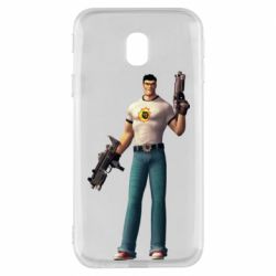 Чехол для Samsung J3 2017 Serious Sam with guns - PrintSalon