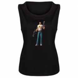 Женская майка Serious Sam with guns - PrintSalon