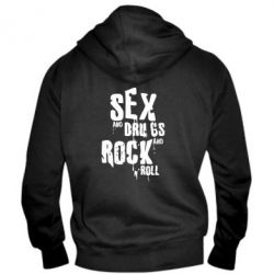Чоловіче худі на блискавці Sex, drugs and rock n roll