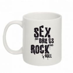 Чашка 320ml Sex, drugs and rock n roll-PrintSalon Чашка 320ml Sex, drugs and rock n roll