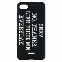 Чехол для Xiaomi Redmi 6A Sex? No, tanks. - PrintSalon