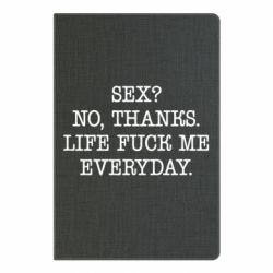 Блокнот с принто Sex? No, tanks. - PrintSalon