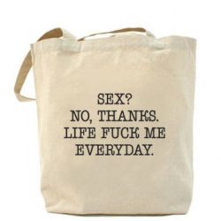 Эко-сумка Sex? No, tanks. - PrintSalon