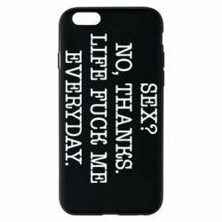 Чехол для iPhone 6/6S Sex? No, tanks. - PrintSalon