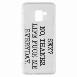 Чехол для Samsung A8+ 2018 Sex? No, tanks. - PrintSalon